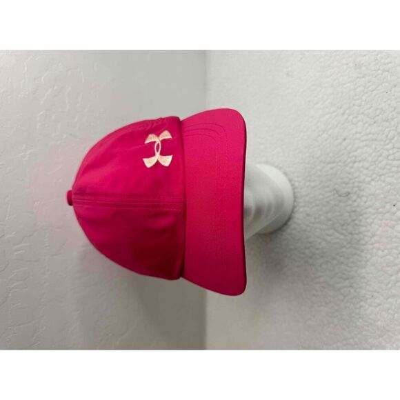 Under Armour Pink Baseball Cap Youth Embroidered Logo One Size Fits All - Picture 1 of 6